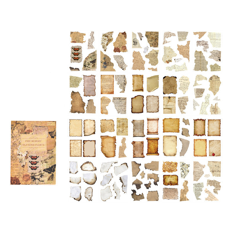 Old Wood Floats PET Stickers Book
