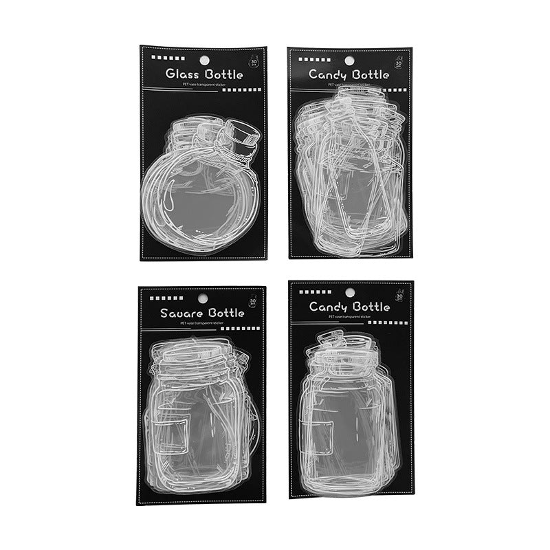 Love in Glass Bottle PET Sticker Set