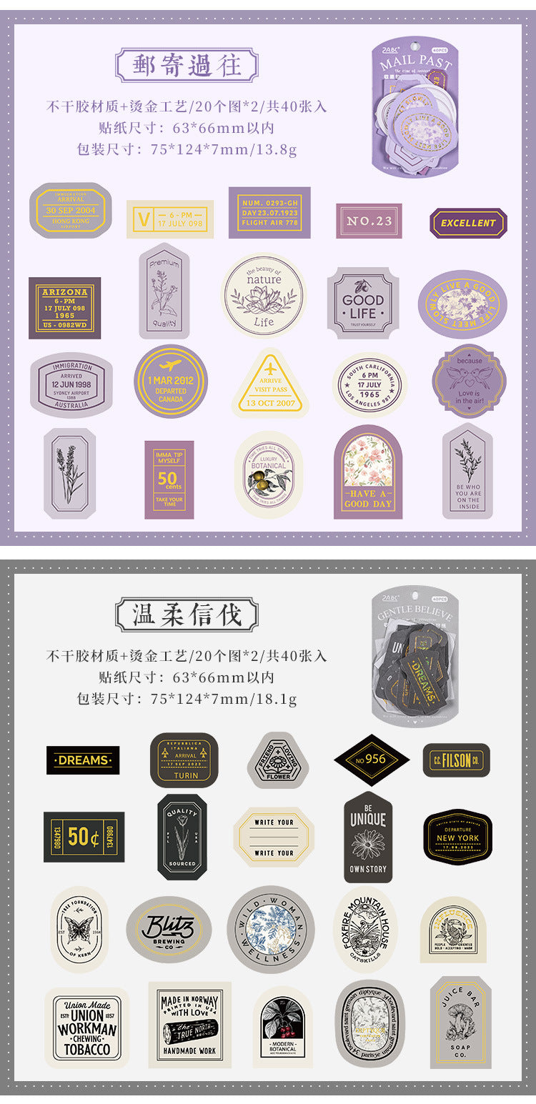 Collection of Time Journal Sticker Pack
