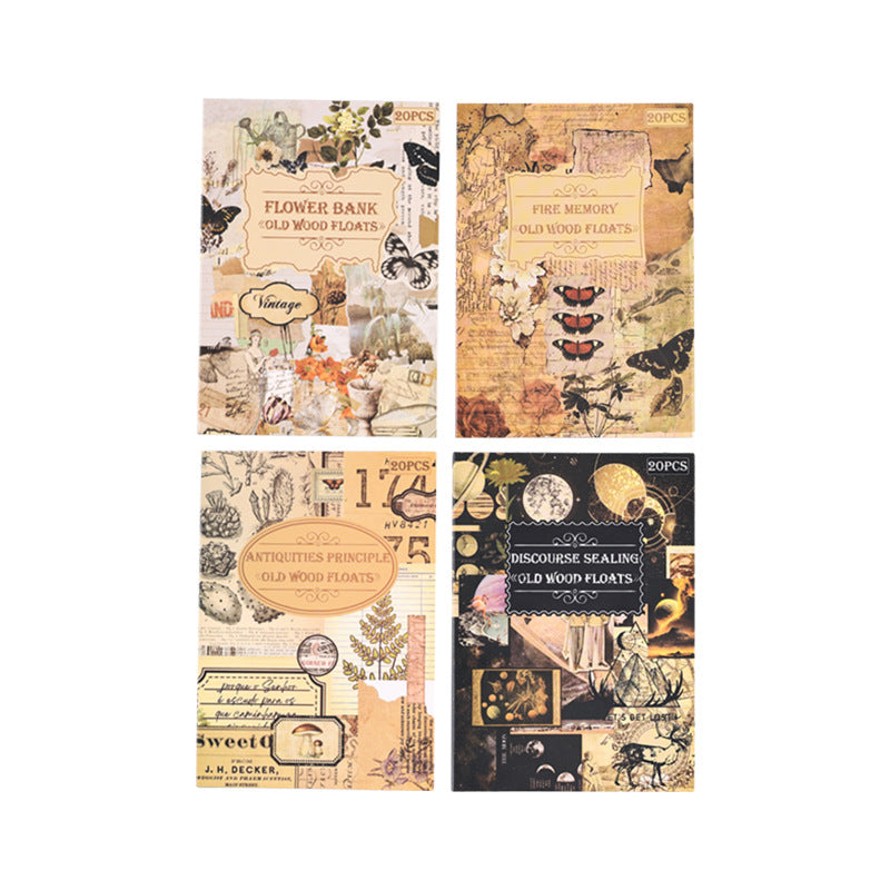 Old Wood Floats PET Stickers Book