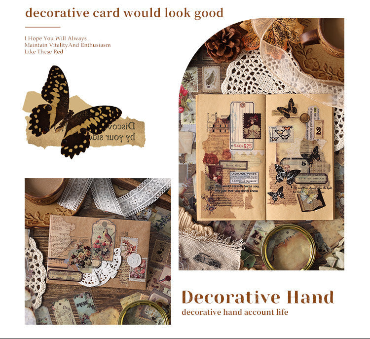 Old Wood Floats PET Stickers Book