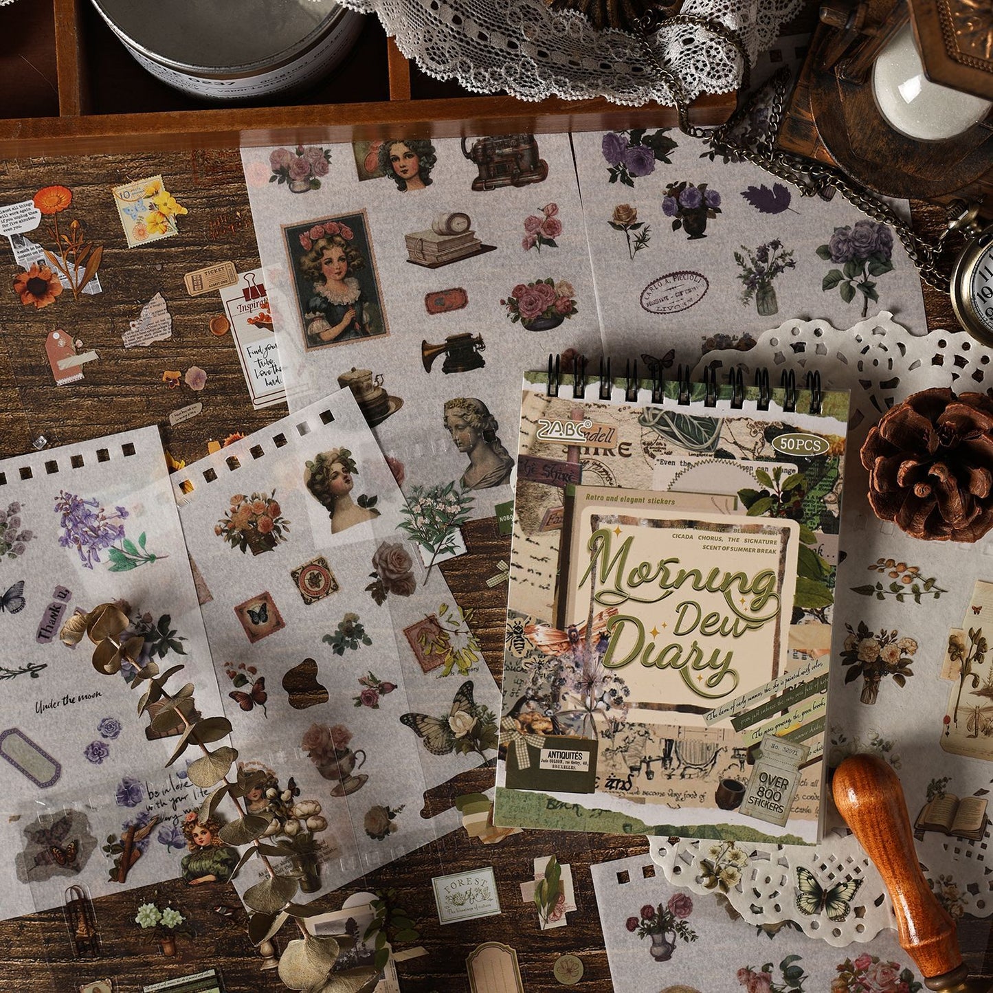 Classical Codex Creative Journal Stickers Book