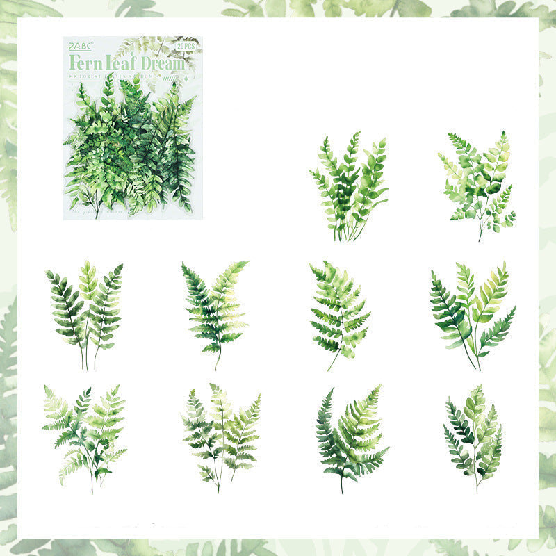 Forest Leaf Shadow Sticker Set