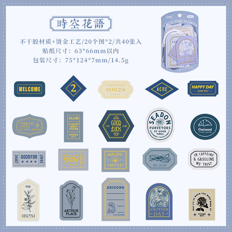 Collection of Time Journal Sticker Pack