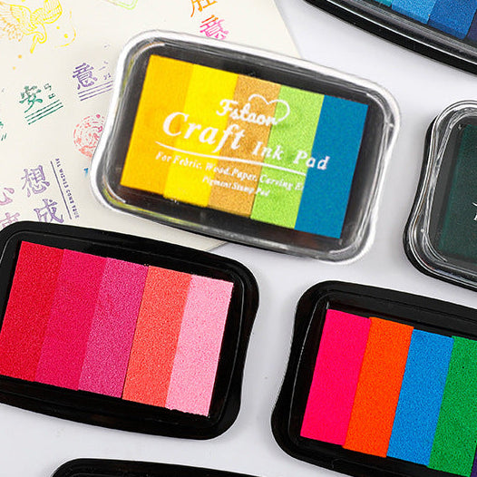 5-Color Gradient Journal Stamp Ink Pad
