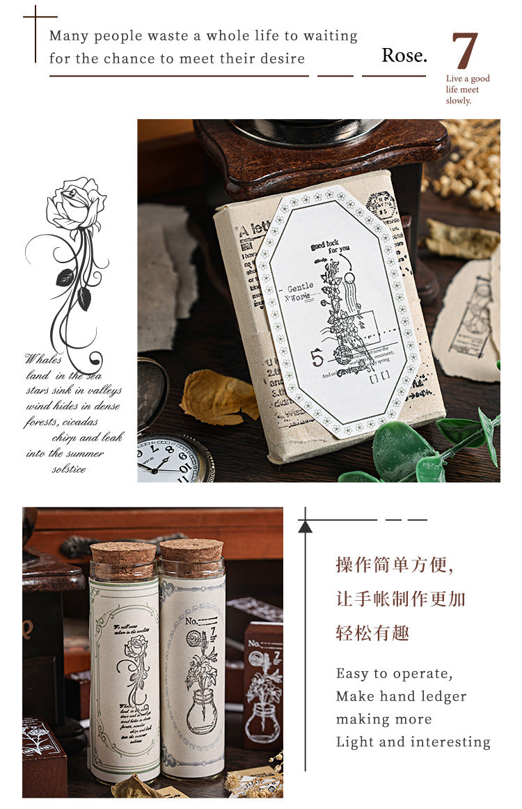 Floral Appreciation Wooden Journal Stamp Box