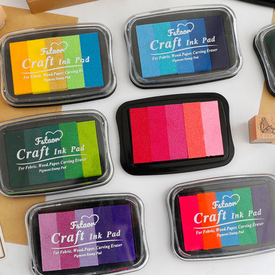 5-Color Gradient Journal Stamp Ink Pad