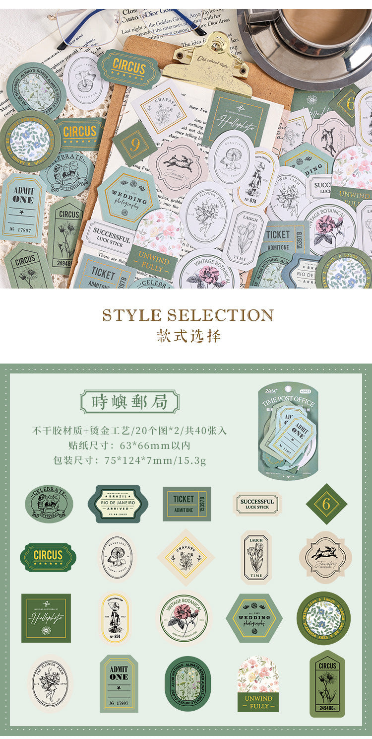 Collection of Time Journal Sticker Pack