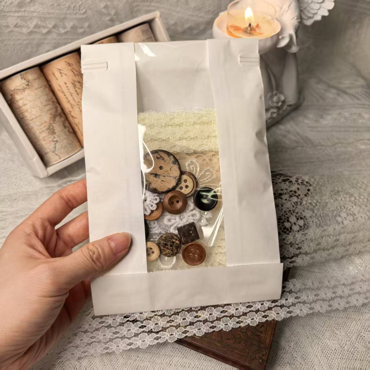 Vintage Lace Trim Journal Kit