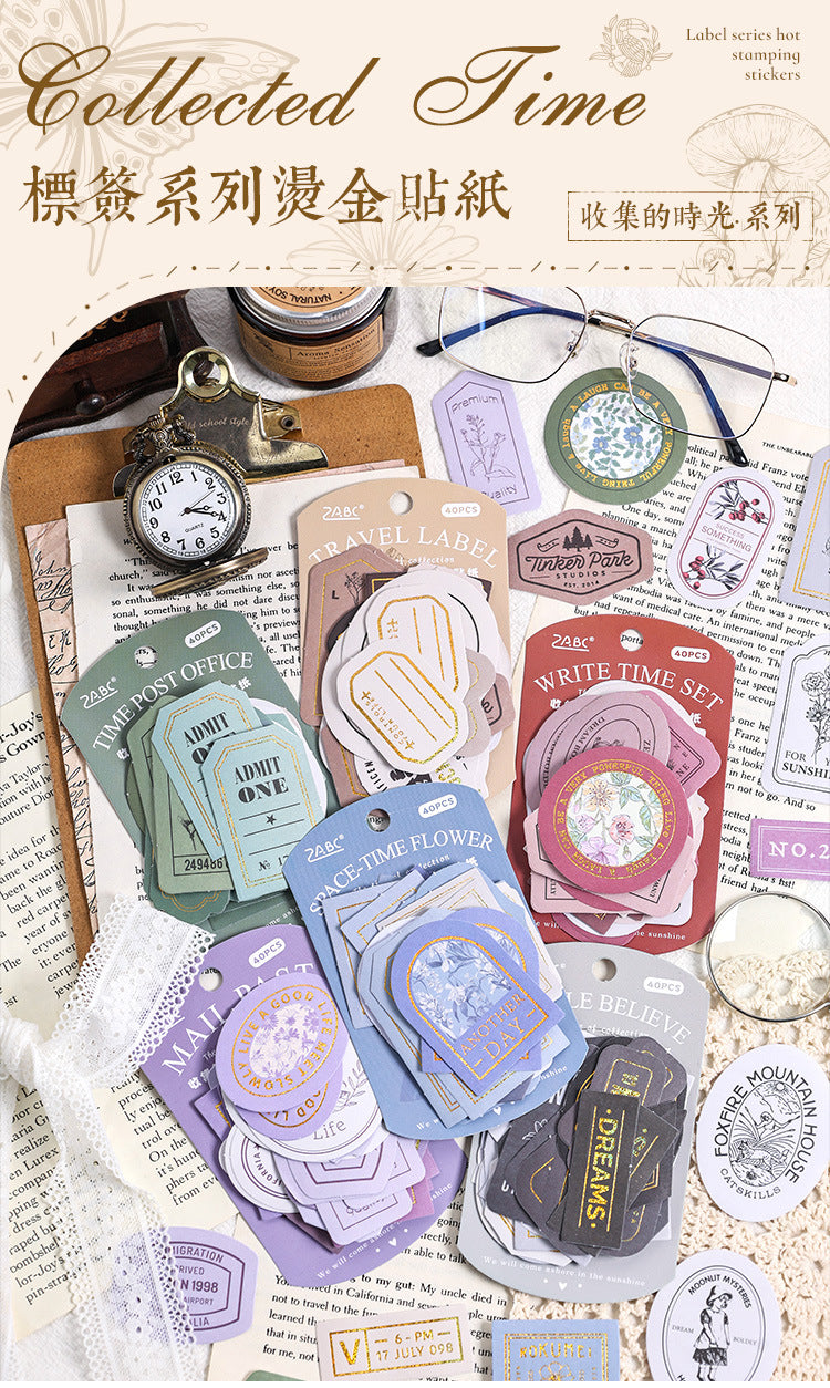 Collection of Time Journal Sticker Pack