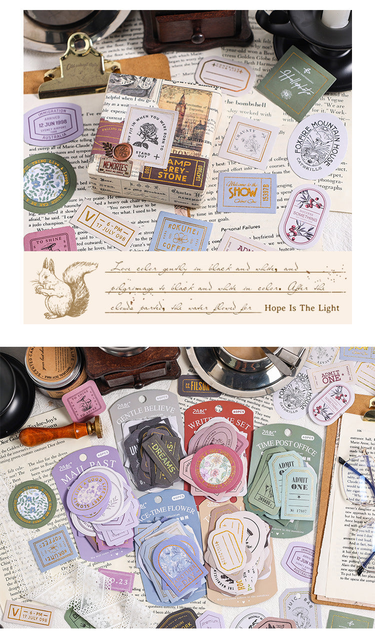 Collection of Time Journal Sticker Pack