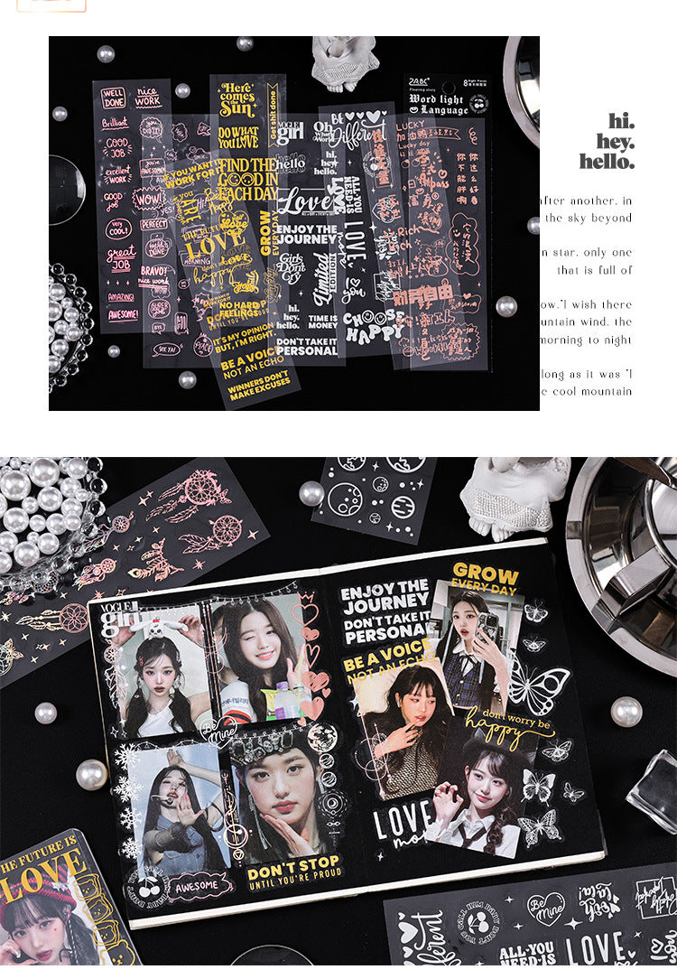 Floating Light Story PET Sticker Set