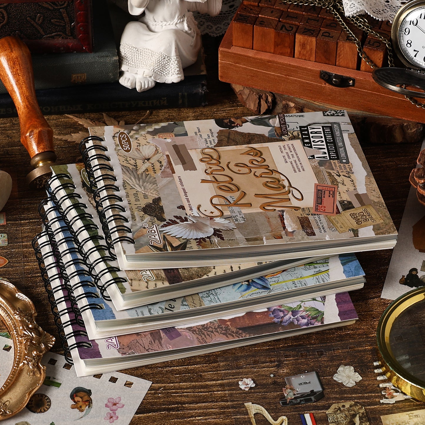 Classical Codex Creative Journal Stickers Book
