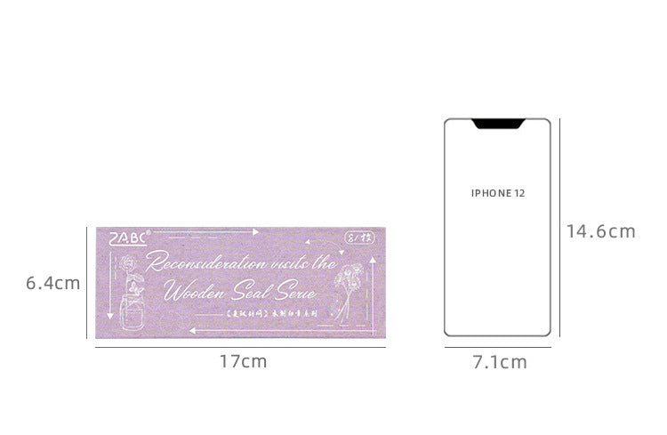 Floral Appreciation Wooden Journal Stamp Box