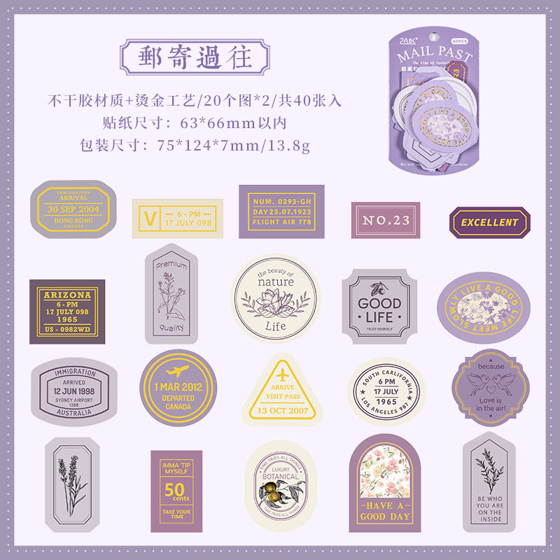 Collection of Time Journal Sticker Pack