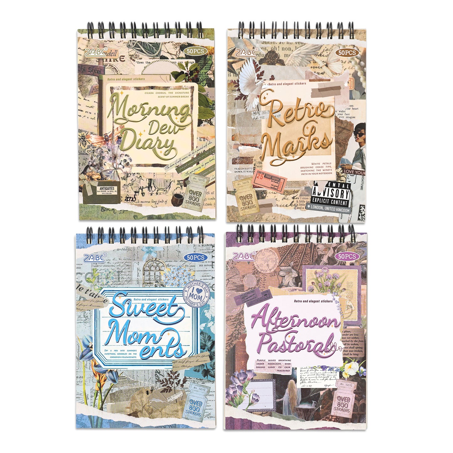 Classical Codex Creative Journal Stickers Book