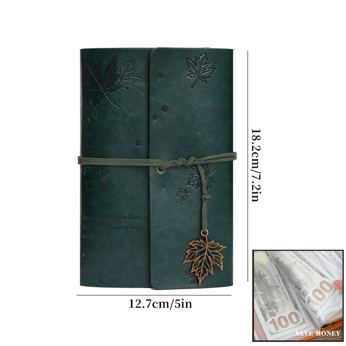 Maple Leaf Leather Journal Notebook