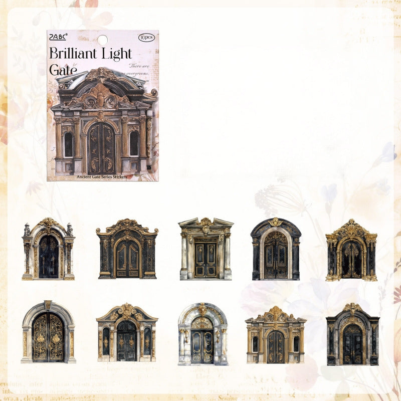 Gilded Porch Vintage Window Stickers