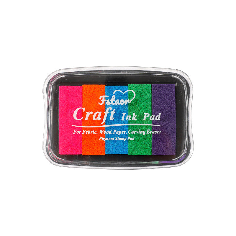 5-Color Gradient Color Stamp Ink Pad Large Box