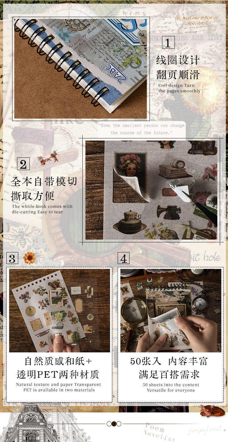 Classical Codex Creative Journal Stickers Book