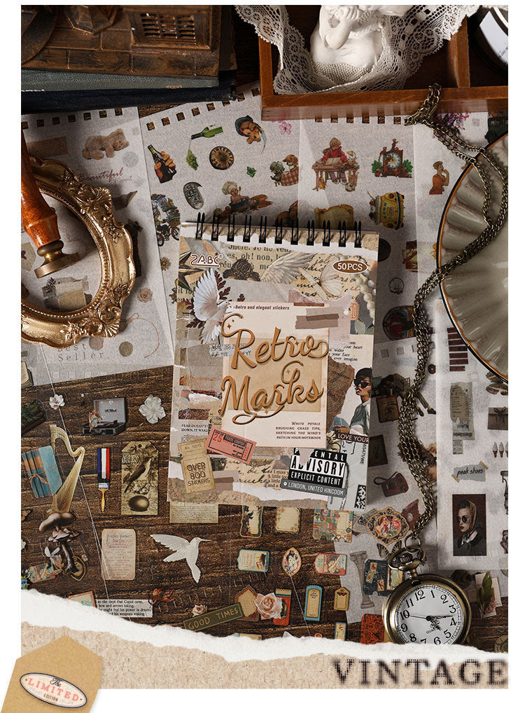 Classical Codex Creative Journal Stickers Book