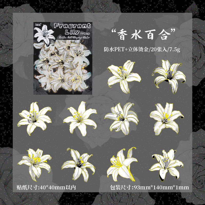 Flower Fragrance Garden Journal Sticker Pack
