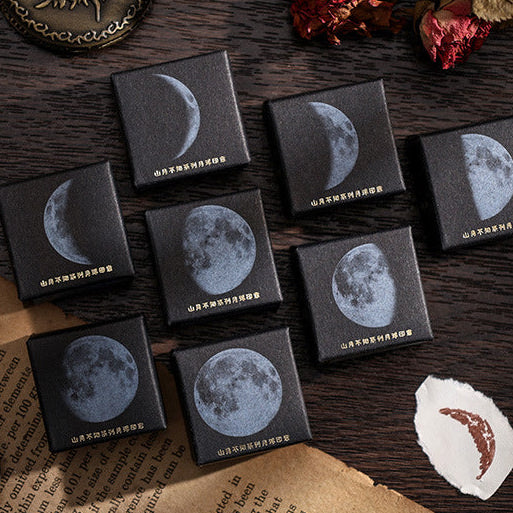 Mountain Moon Wooden Stamp Box