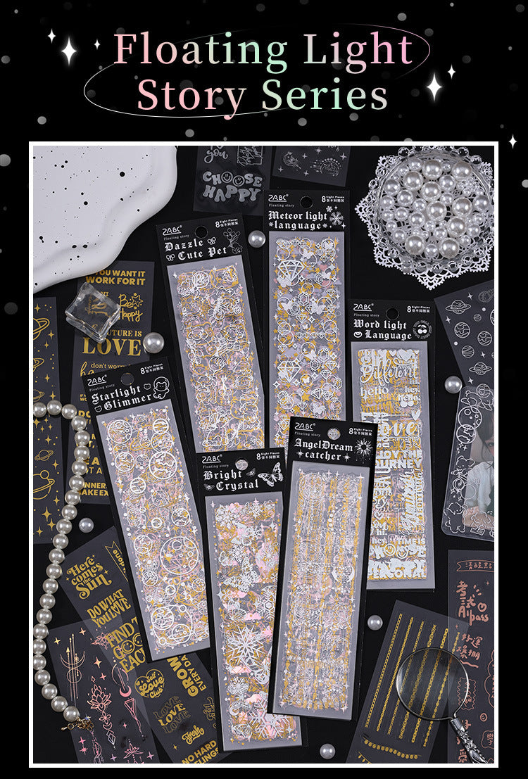 Floating Light Story PET Sticker Set