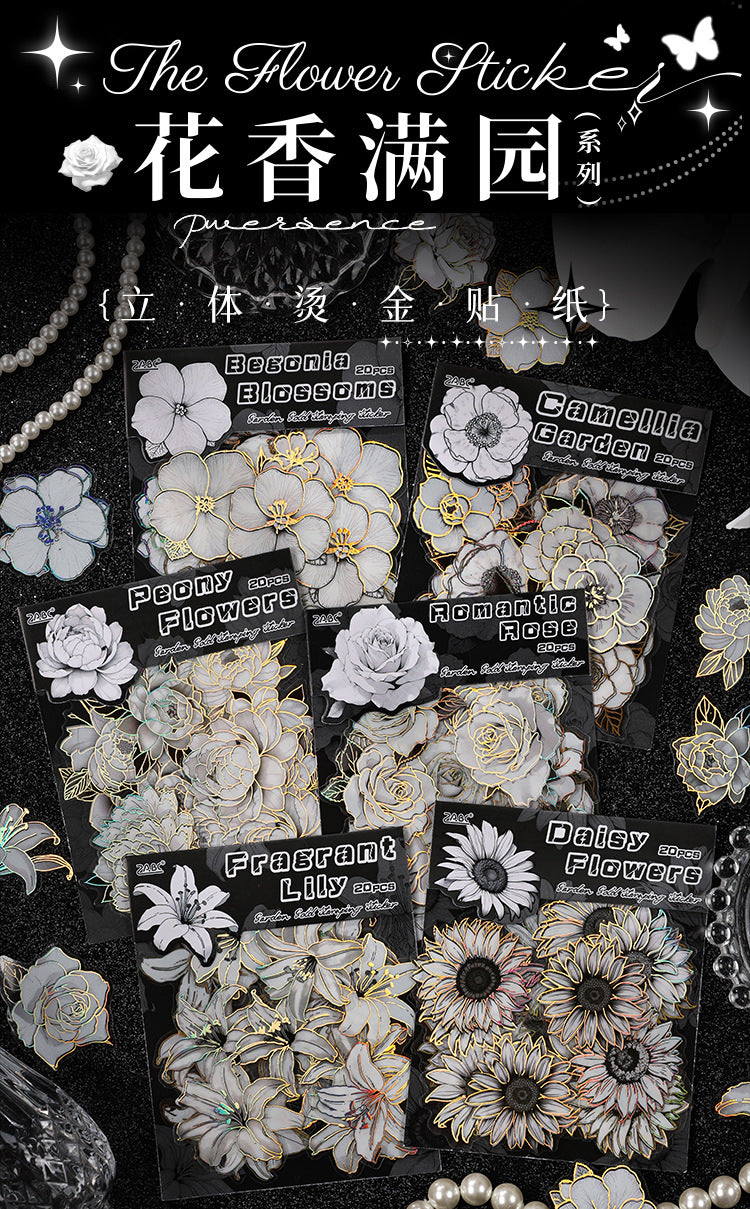 Flower Fragrance Garden Journal Sticker Pack