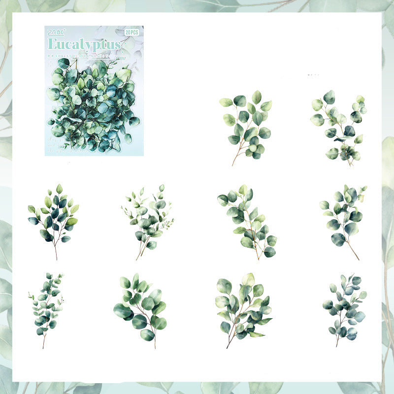 Forest Leaf Shadow Sticker Set