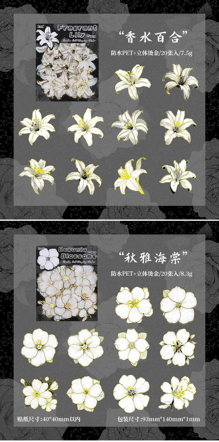 Flower Fragrance Garden Journal Sticker Pack