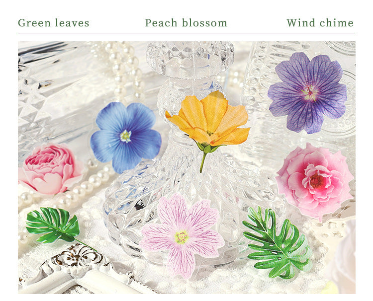 Leisurely Flower PET Sticker Set
