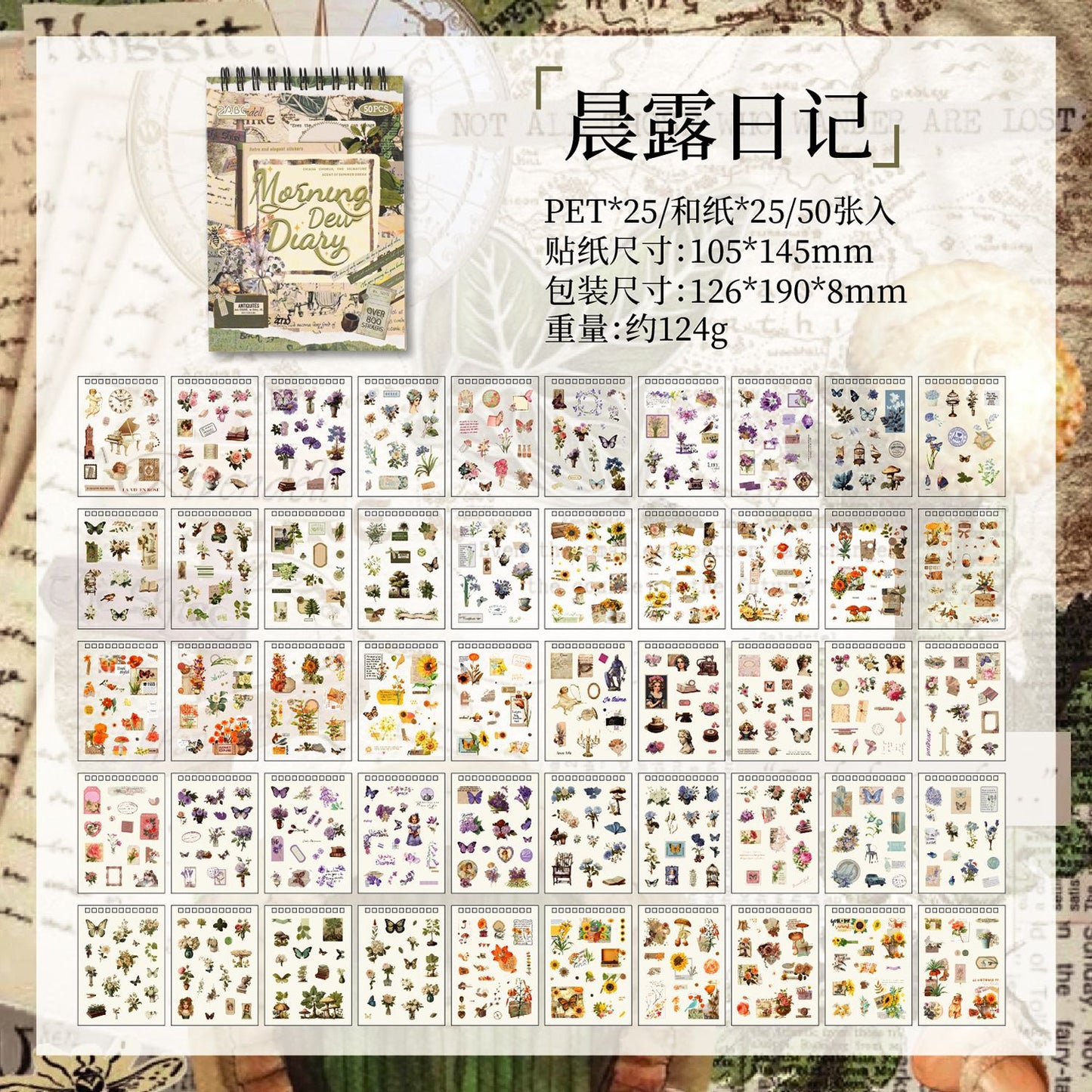 Classical Codex Creative Journal Stickers Book