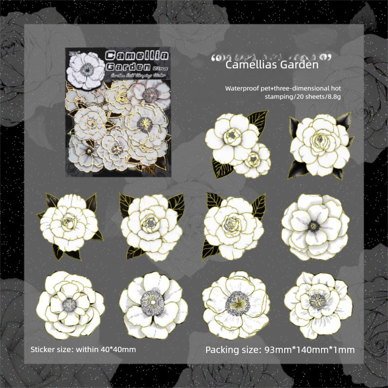 Flower Fragrance Garden Stickers Set