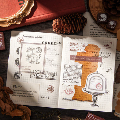 Galaxy Overflow Wooden Stamps Box