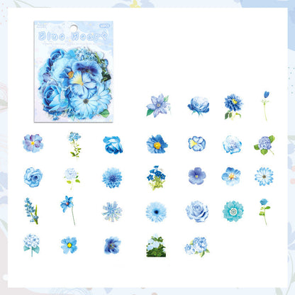 Leisurely Flower PET Sticker Set