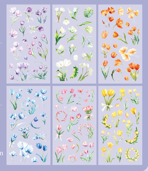Flower House PET Sticker Set