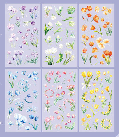 Flower House PET Stickers