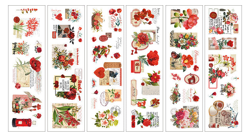 Aesthetic Seasonal PET Stickers Set