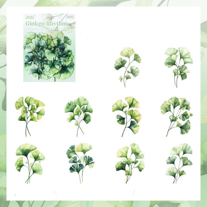 Forest Leaf Shadow Sticker Set