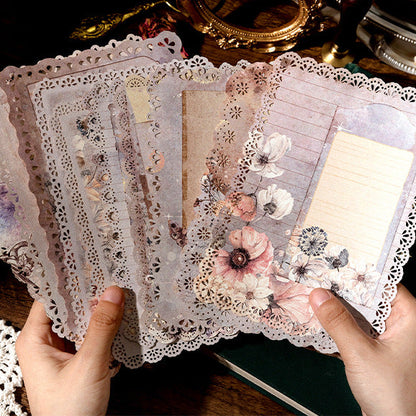 Vintage Hollow Lace Kraft Paper