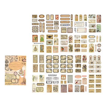 Vintage Aesthetic Stickers Book