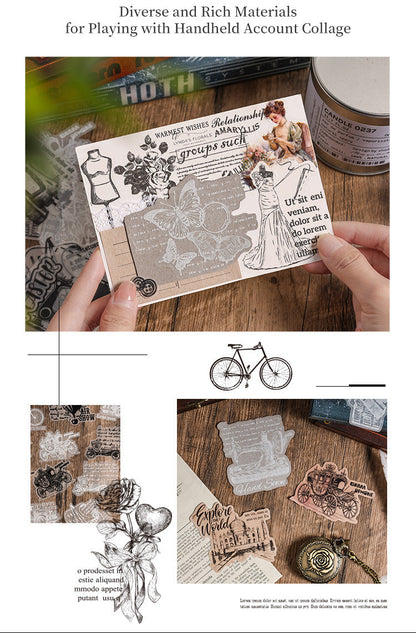 Vintage Tracing Paper Sticker Set
