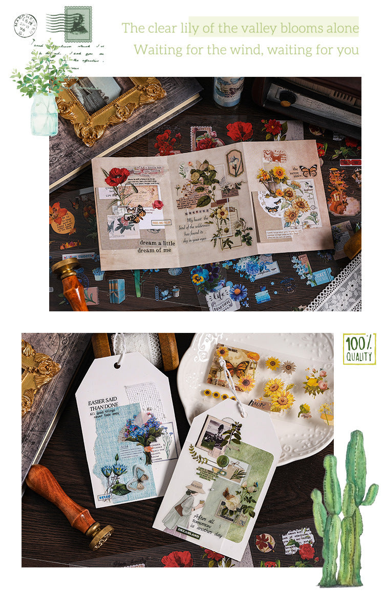 Aesthetic Seasonal PET Stickers Set