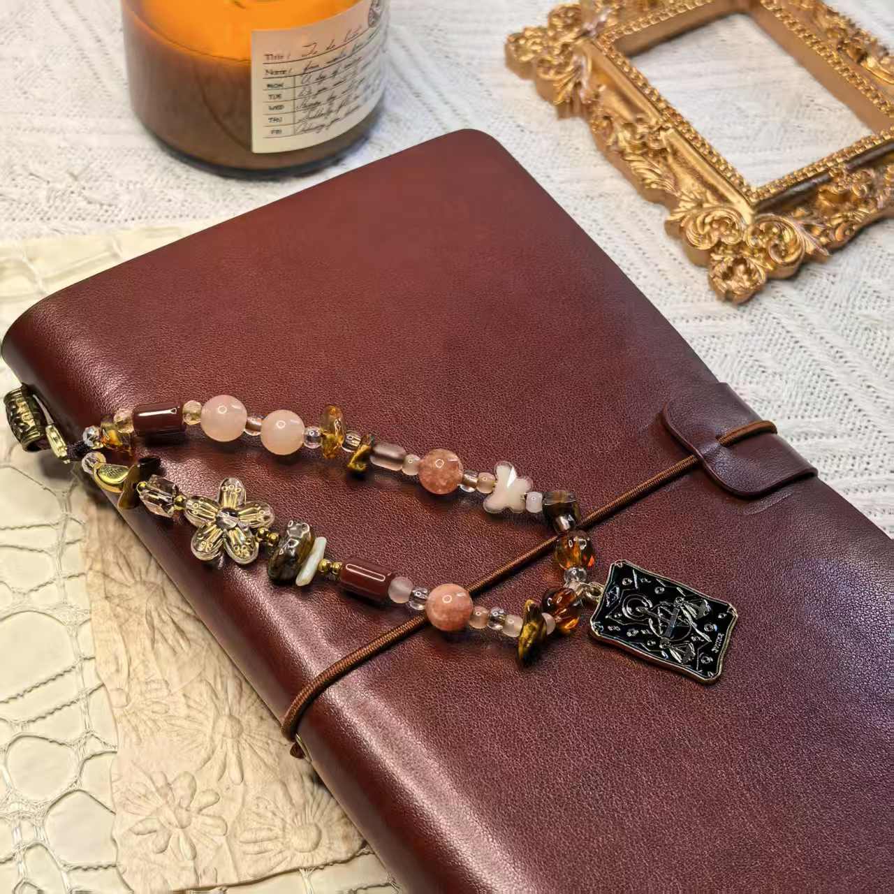 Justice Tarot Card Handmade Charm