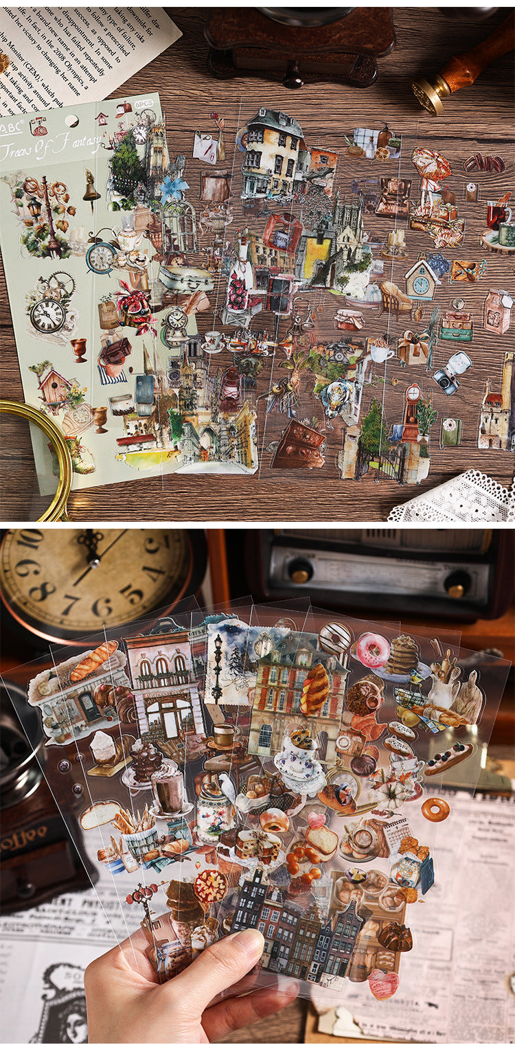 Nostalgia Record PET Stickers Set