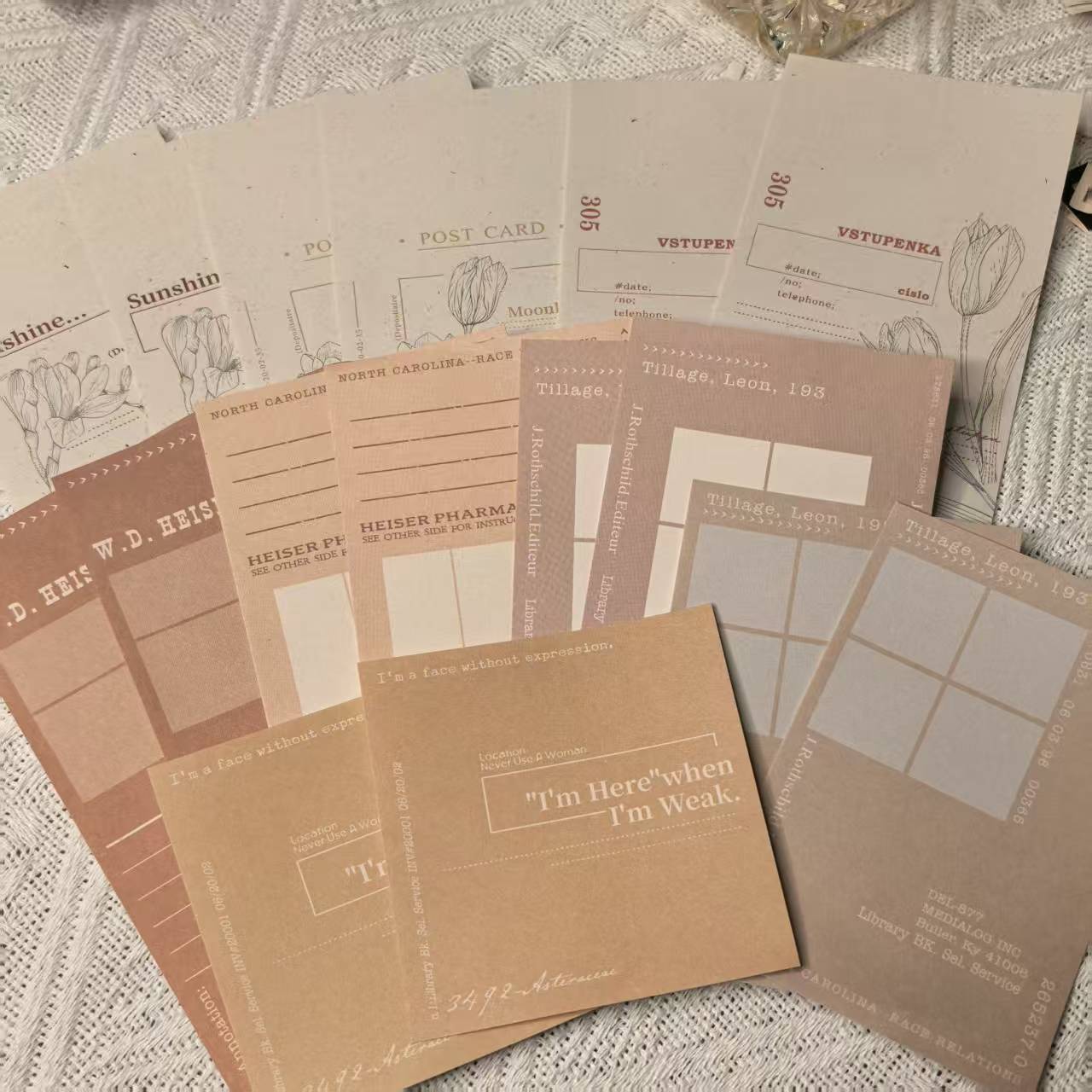 Vintage Floral Ephemera Snail Mail Kit