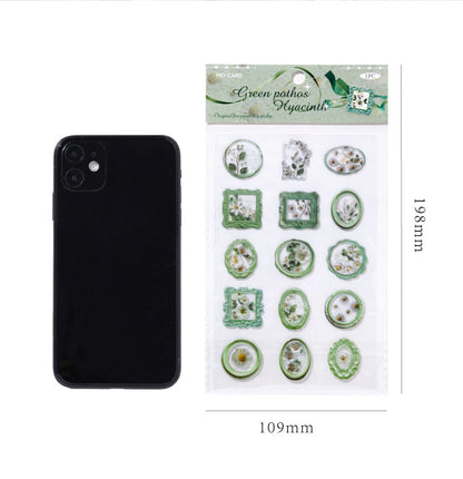 Vintage Garden Wax Seal Stickers