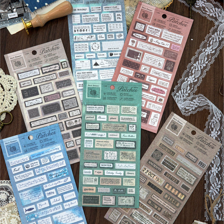 Cozy Vibe Fabric Stickers