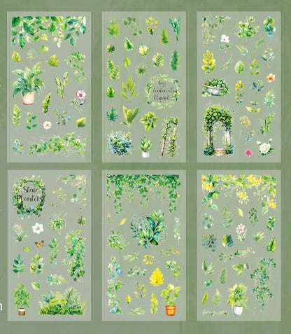 Natural Books PET Stickers Set